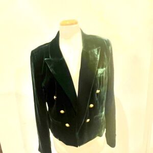 L'Agence
Brooke Velvet Double-Breasted Blazer